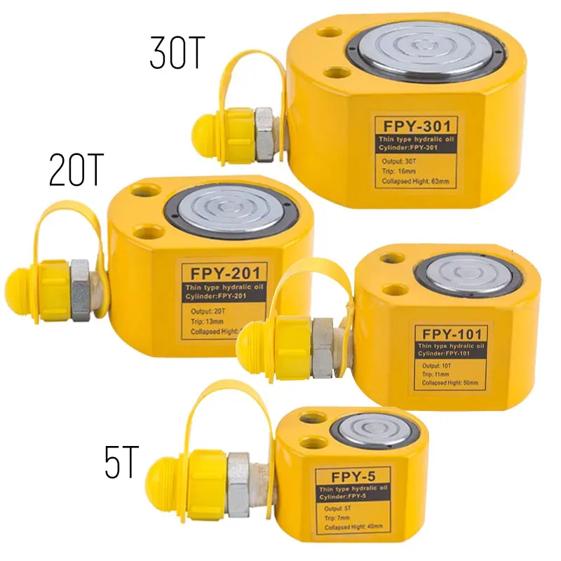 Ultra-Thin Portable Hydraulic Jack Split Booster Hydrocylinder Manual Vertical Lifting Jack 5T/10T/20T/30T Stroke 7mm 11mm 13mm
