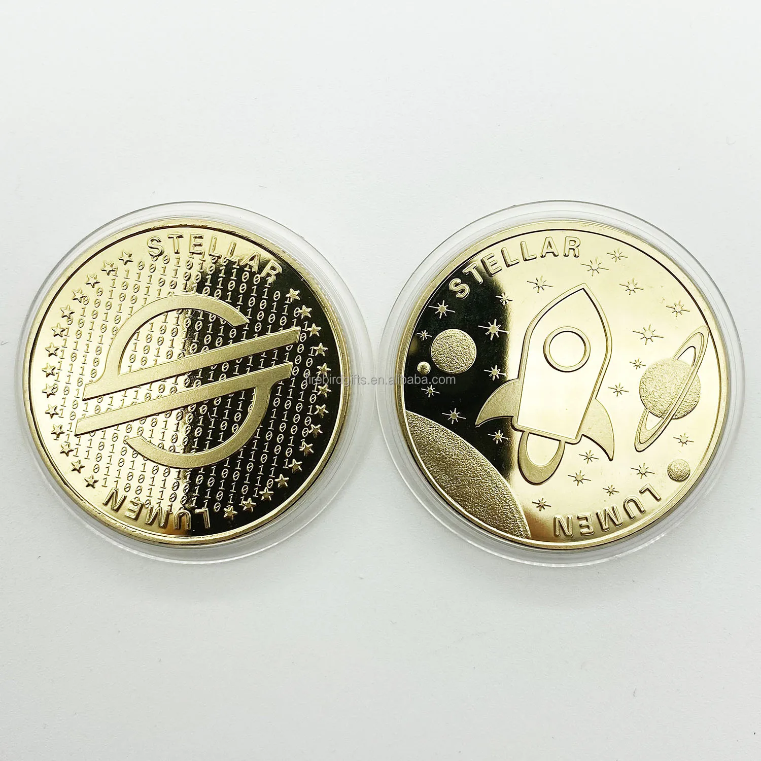 Gold Plated Bitcoin Commemorative Art Collectible