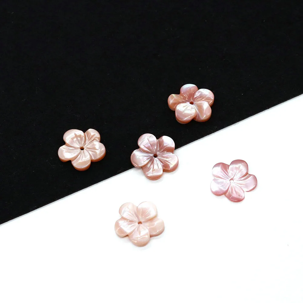 

Подвеска из натуральной розовой ракушки с цветком, 15 мм, для изготовления женских Модных очаровательных украшений «сделай сам», ожерелье, серьги, браслет, бутиковый аксессуар