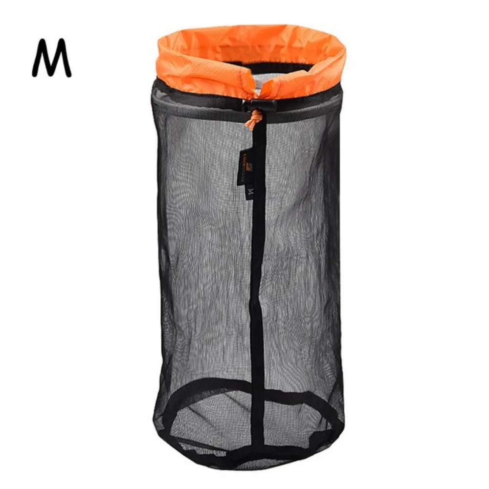 Travel Camping Outdoor Ultralight Mesh Stuff Sack Drawstring