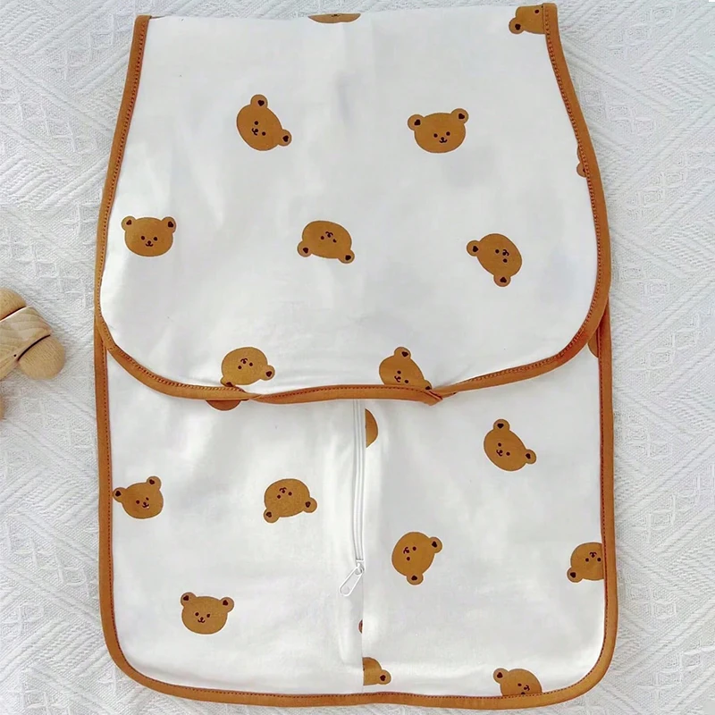 Baby Sleeping Bag Newborn Baby Anti-shock Sleeping Bag Pajamas Baby Pajamas Light Zipper Crawling Suit Anti-kick Cartoon Bear_voghion.com