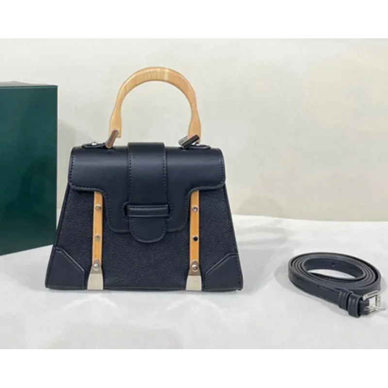 Luxury Shoulder Bag Crossbody Wooden Handle Fashion Casual Versatile Handbags for Women High-quality Multicolored Messenger Y2k
