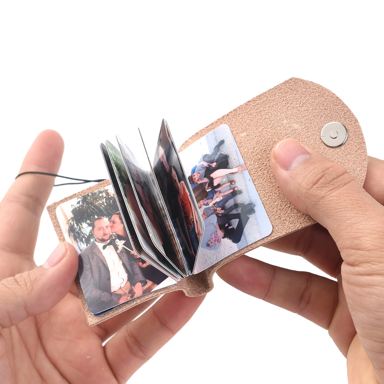 MXHBSTP 2Pcs Mini Photo Album, Small Photo Book Keyring, Photo Album Scrapbook Keyring Small Keyring Pockets Photo Key Accessories For Family Couples