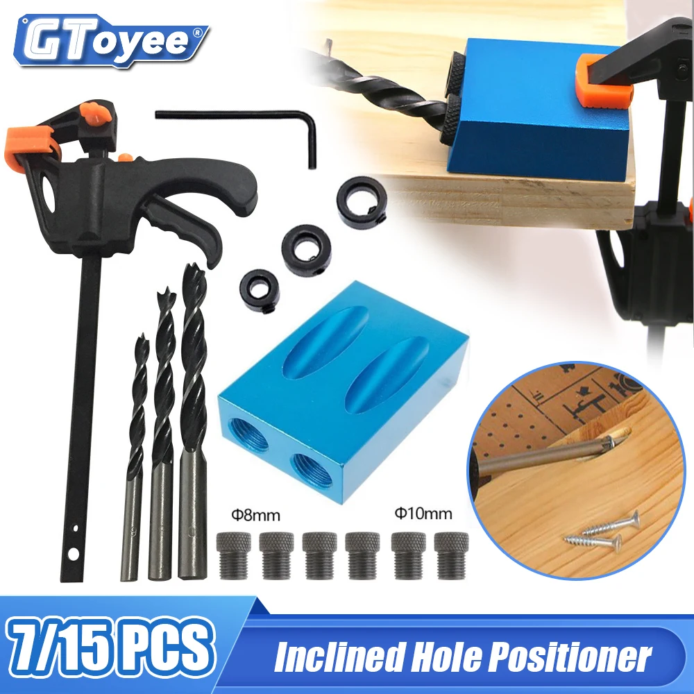 Pocket Hole Drill Bit Drill Pocket Hole Jig Oblique Hole Locator