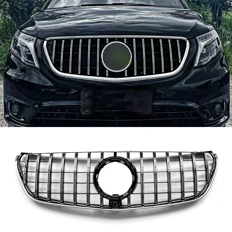 

Front Grille For Mercedes-Benz V-Class W447 V260 V250 2015-2019 Front Bumper Racing GT R Grill Tuning Accessories