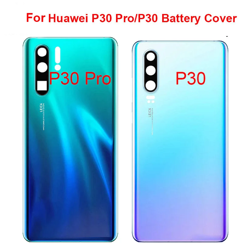 Glass For Huawei P30 Pro Battery Cover Rear Glass Door Housing For Huawei P30Pro Battery Cover For Huawei P30 Battery Cover