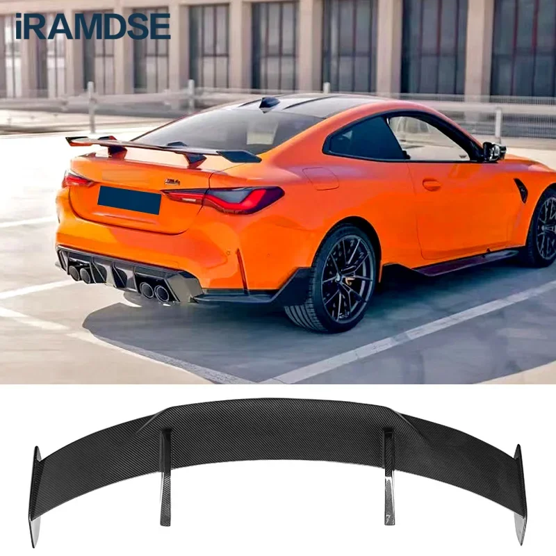 Carbon Fiber Spoiler for BMW G82 G22 G26 M4 4 Series Car Rear Boot Wing Universal M430i M440i 2021 2022 Accessories 1