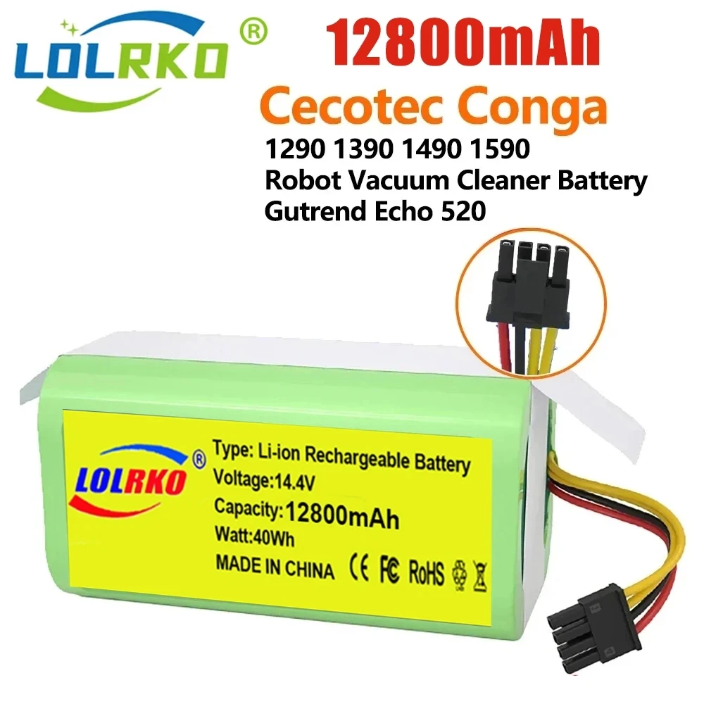 Li-ion Battery 14.8V 6800mAh with Cecotec 1290,1390,1490, Vacuum  Cleaners(Not Compatible with Conga 950 990 ) - AliExpress