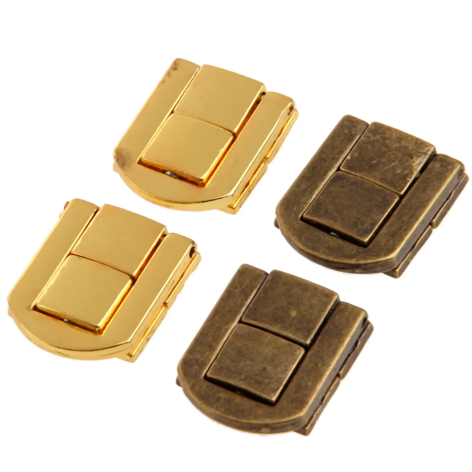 5Pcs Wooden Box Hasps Metal Lock Catch Latches for Jewelry Chest Box Suitcase Buckle Clasp Hardware Accessories 25*20mm