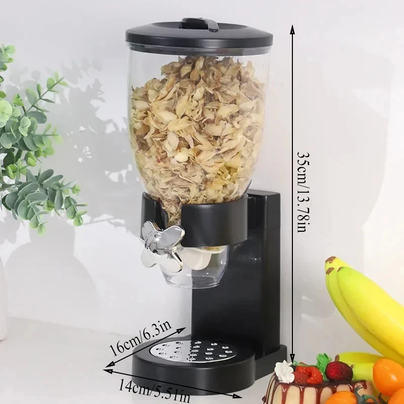 Single/Dual/Three Control Dry Food Dispenser - Multipurpose Snack, Cereal Container, No-Electricity Needed, Ideal for Christmas 5