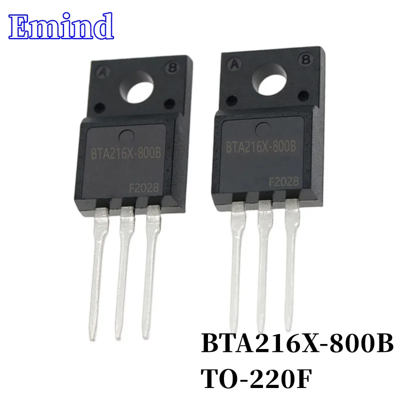 

5Pcs BTA216X-800B BTA216X Thyristor TO-220F Plastic Package 16A/800V DIP Triac Large Chip