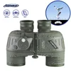 Marine Binoculars 10x50 Waterproof Binoculars with Rangefinder Compass BAK4 Prism FMC Lens for Birdwatching Hunting Boating 1