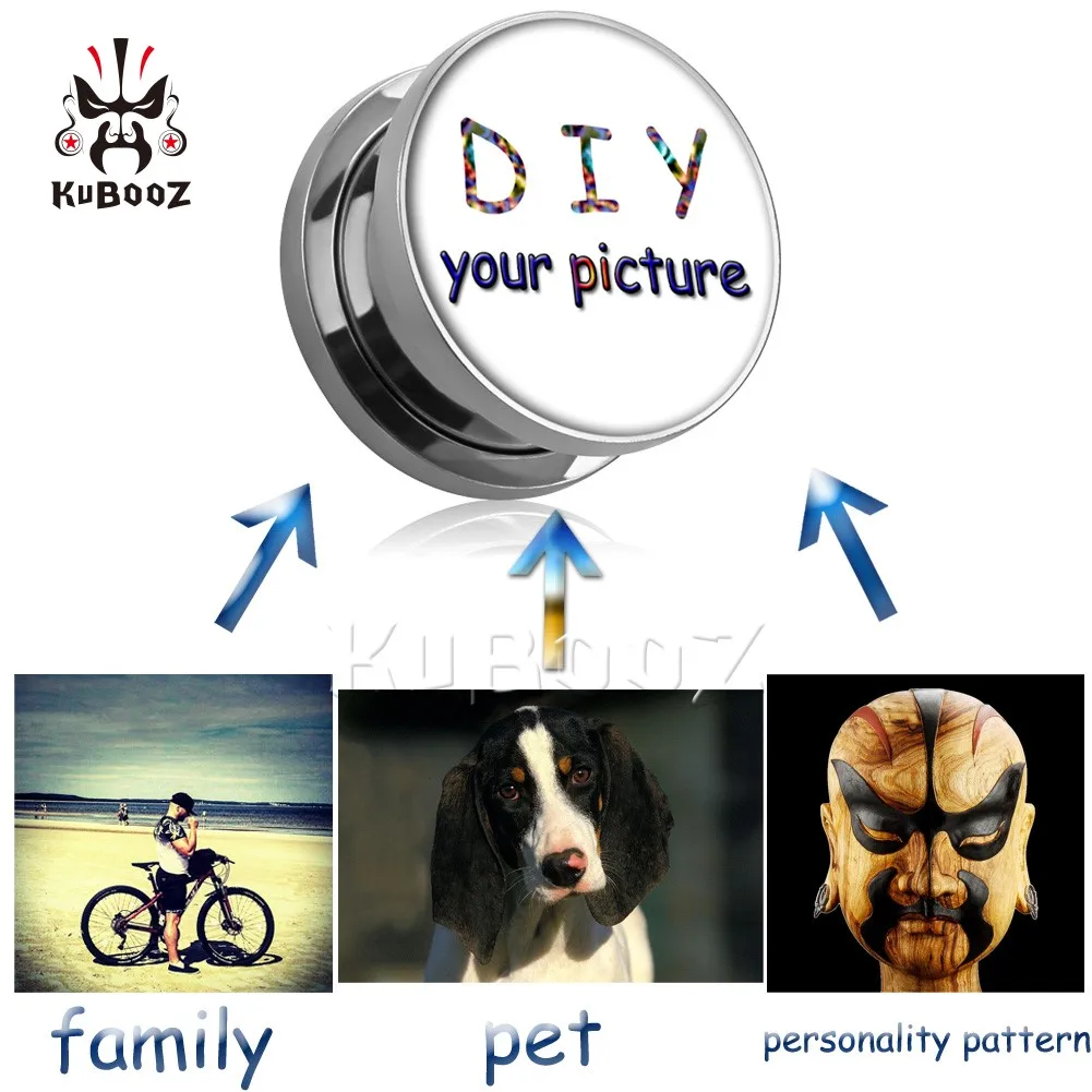Wholesale Price Customize Ear Plugs Tunnels Expander Body Piercing Jewelry Stretchers Earring Jewelry