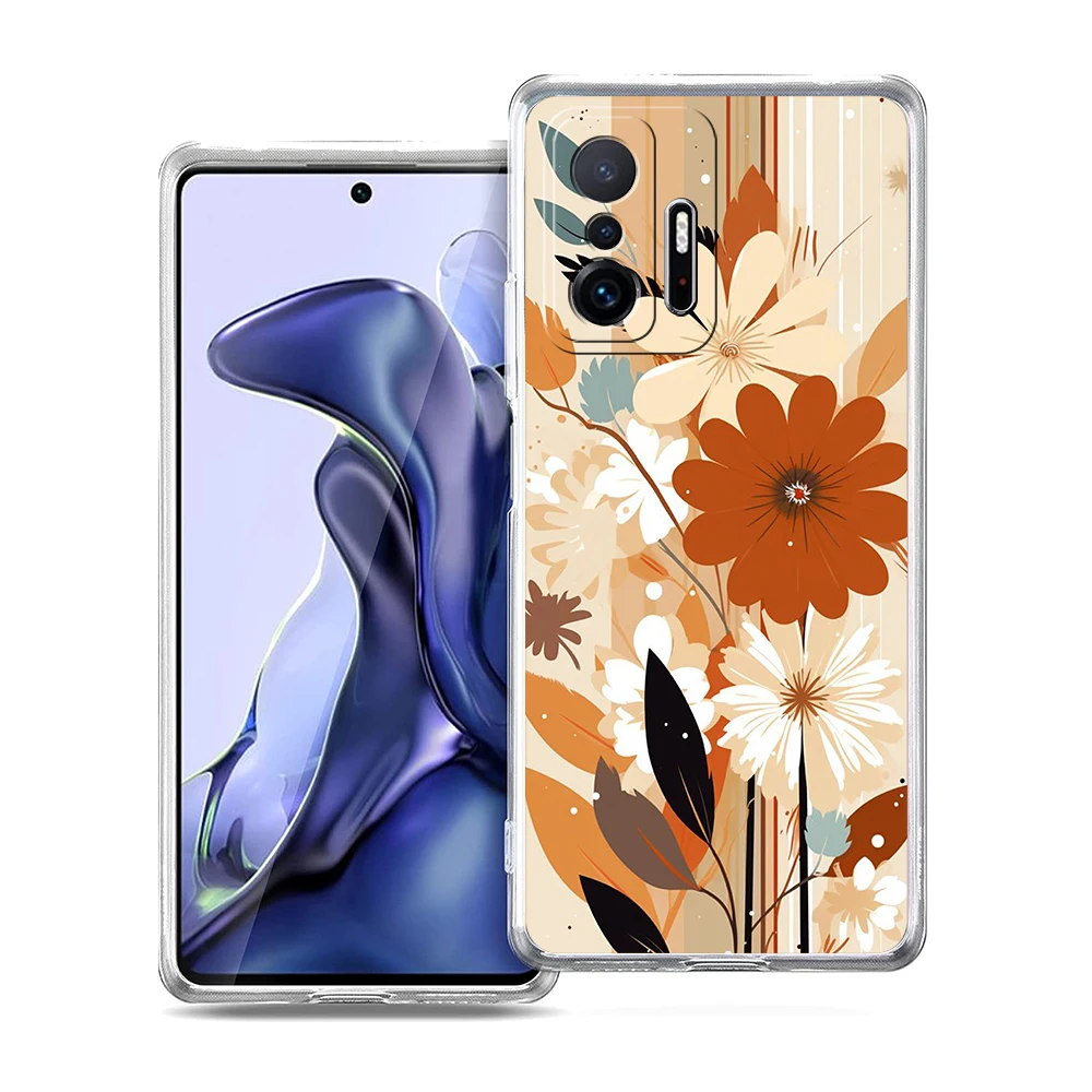 Sunflower Transparent Soft Phone Case Cover