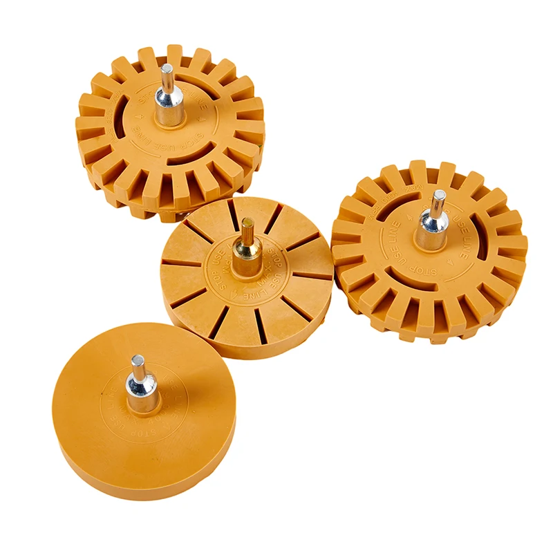 Car Sticker Remover Car Pneumatic Rubber Eraser Wheel Pad Disk 8/10cm