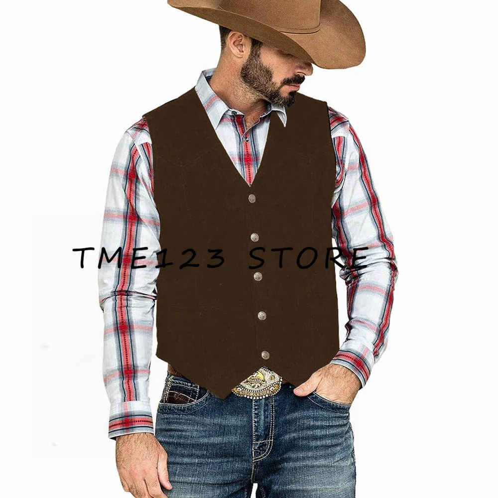 Men's Suits for Cowboy Suit Male Mens Designer Clothes Tactical Vest Formal Man Jackets Steampunk Cufflinks Elegant Dress Vests