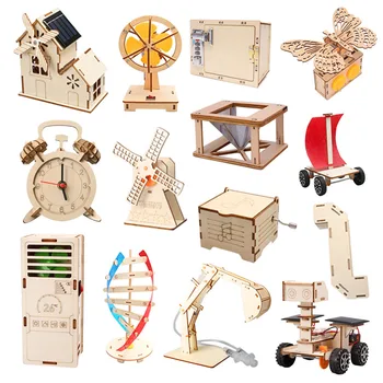 DIY Science Toys Kid Scientific Experiment Kit Educational Child STEM Toy Handmade Assembly Craft Technology Project for Student 1