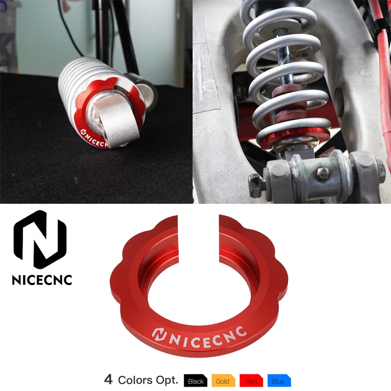 Nicecnc Atv Posteriore Coil-Over Spring Seat Alluminio Per Yamaha Raptor Yfm 700 2012-2020 Yfm 700R 2016-2020 Swiv-Align Spring Seat