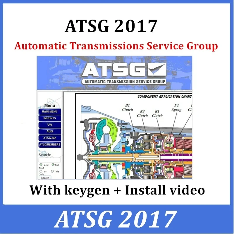 

2022 Hot Sale ATSG 2017 Auto repair software Automatic Transmissions Service Group Repair Information Atsg Manual Diagnosis