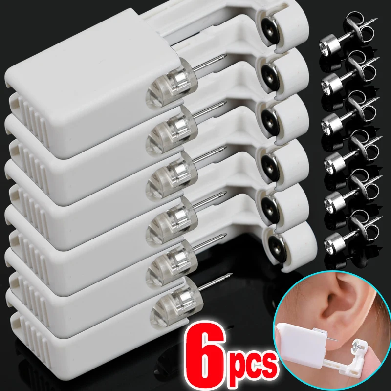 NoInflammationSafetyEarPiercingGunKitDisposableDisinfect