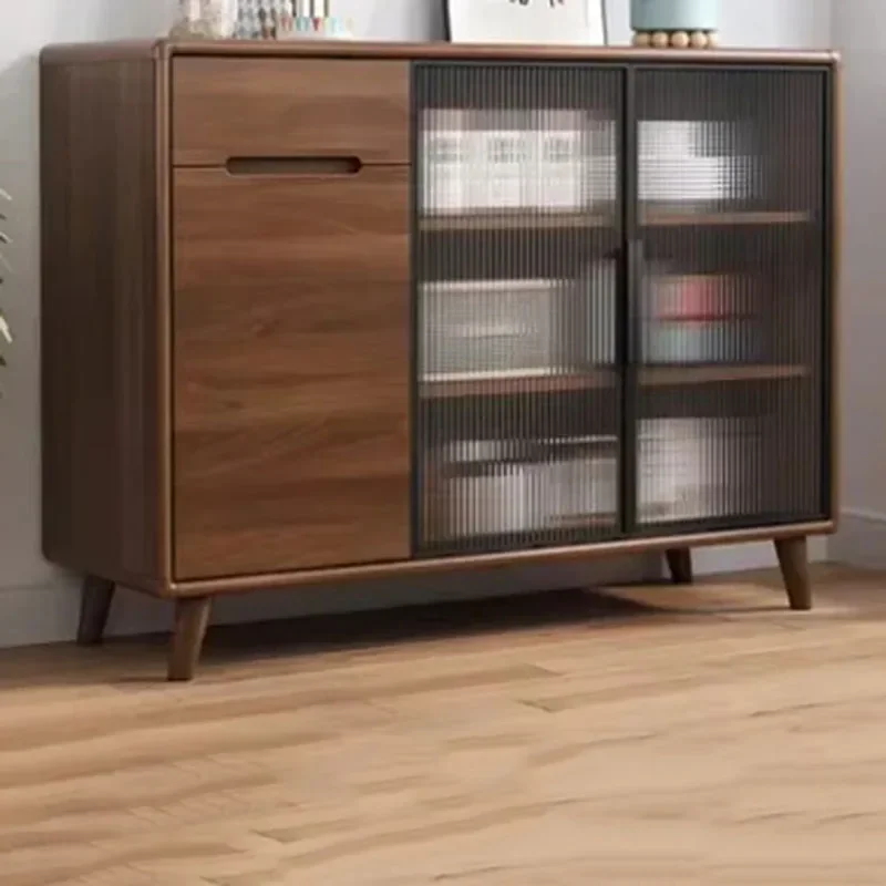 Living Room Sideboards Kitchen Transparent Display Sideboard Wooden Vintage Muebles De Cocina Home Furniture