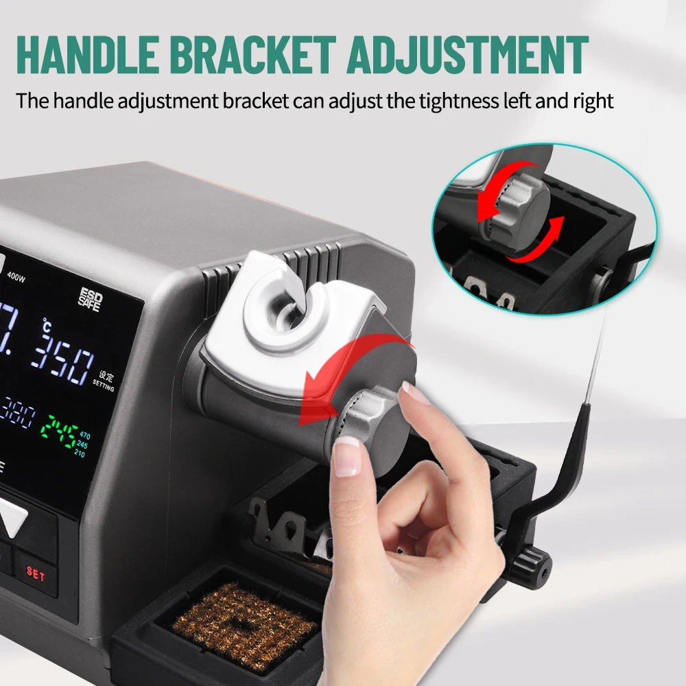 SUGON T61 Soldering Station 400W Compatible Soldering Iron Tip C470/245/210 Large Solder joints Welding Rework Station 6
