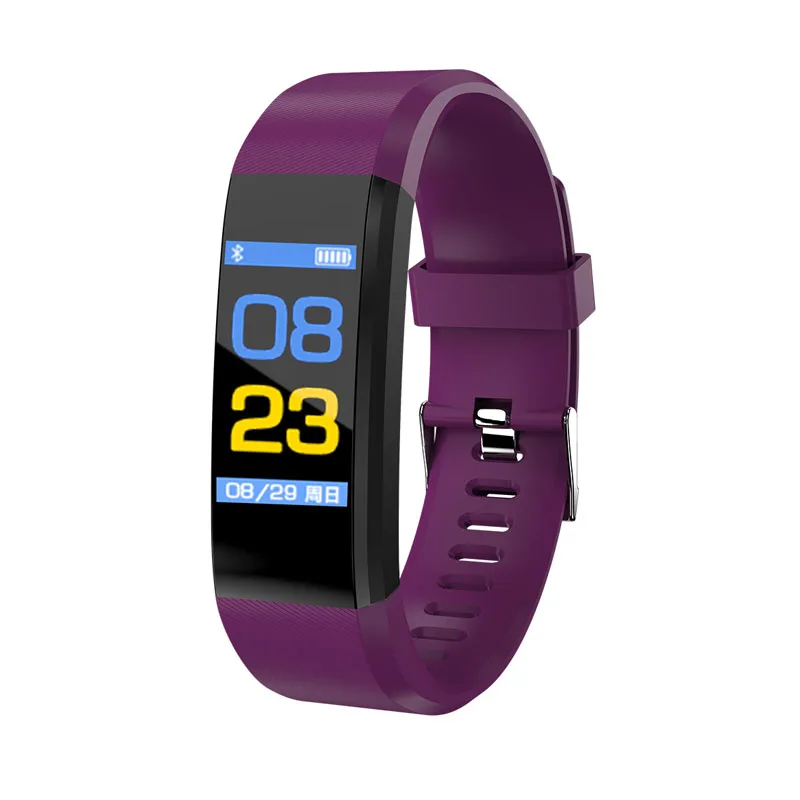 2022 115 Plus Smart Band Men Sport Tracker Heart Rate Monitor Waterproof Bluetooth Women Smart Watch For Kids Gift IOS Android 