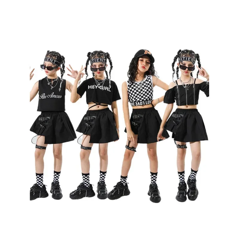 

Children's Performance Clothing Girls' costume Jazz Street Dance Hip Hop Model runway fashion