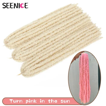 Color Changing Butterfly Locs Crochet Hair African Distressed Faux Locs Pre-looped Synthetic Braiding Hair Extension for Braids 1