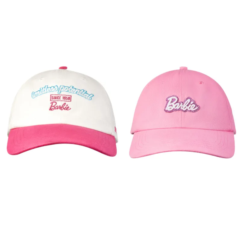 

Бейсболка из серии Барби, светящаяся бейсболка в стиле солнечного света, Женская контрастная шляпа, спортивные шляпы для девочек, подарок