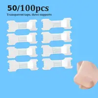 50/100PCS Breath Nasal Strips 3 supports Stop Snoring Right Aid Nose Patch Good Sleeping Patch Product Breath Random Pattern 1