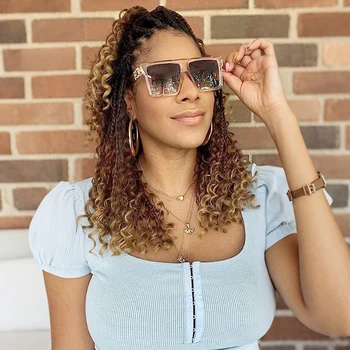 14 18 Inch Ombre Goddess Box Braids Crochet Hair Purple Pink Bug Blue Blonde 30 27 350 Colors Bohemian Box Braids Hair Entension 1
