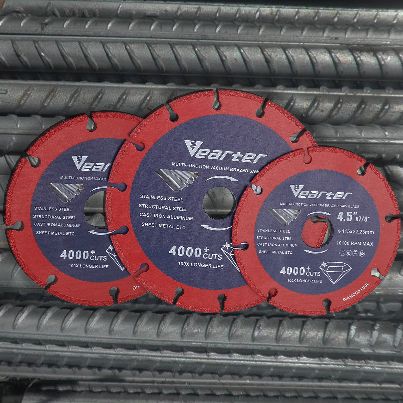 Vearter  극¡ ̾Ƹ Ŀ ũ ޱ ׶δ , ݼ ö ö ˷̴ η ƿ, 115mm, 125mm, 150mm