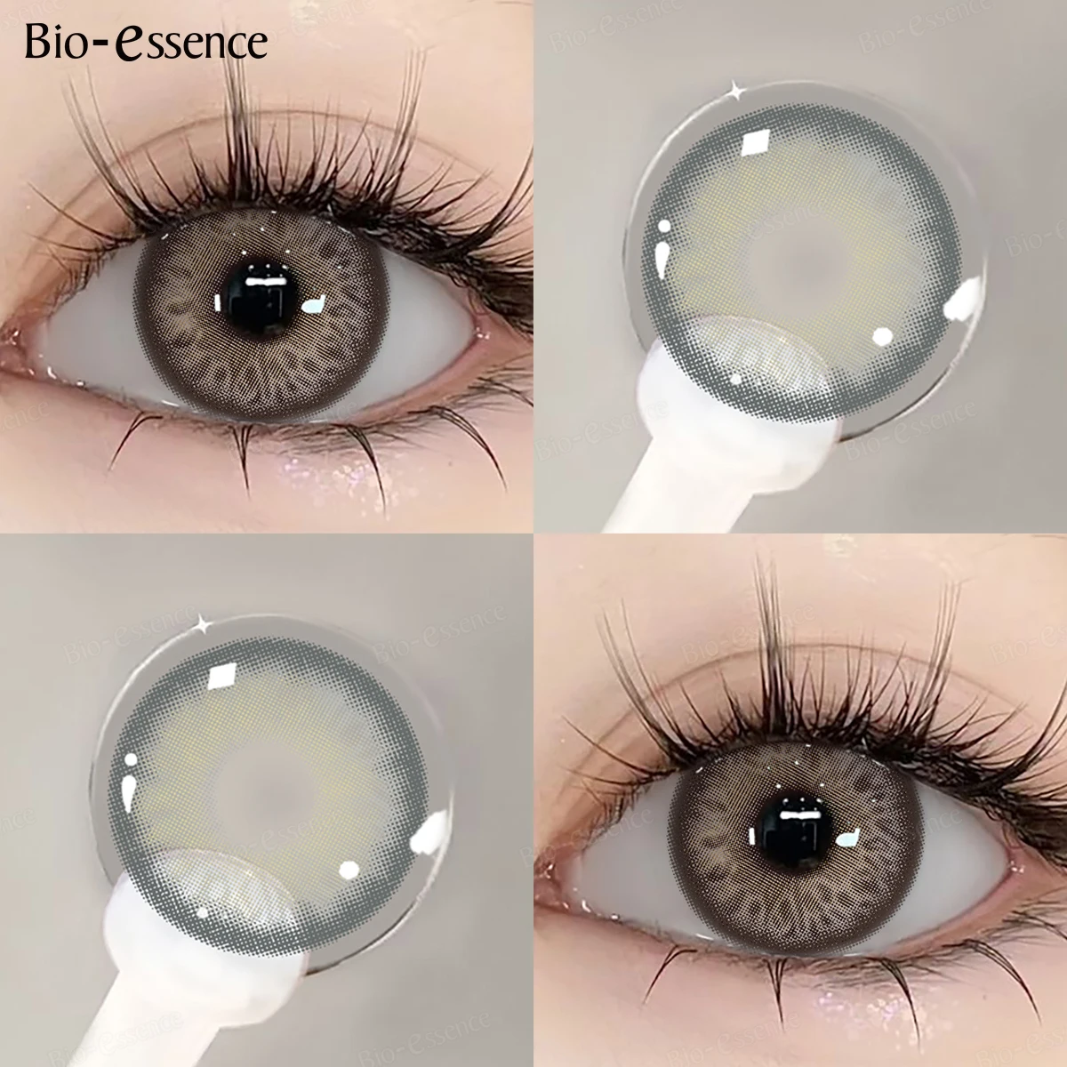 Bio-Essence Blue Fashion Contact Lenses – Natural Look, 1 Pair