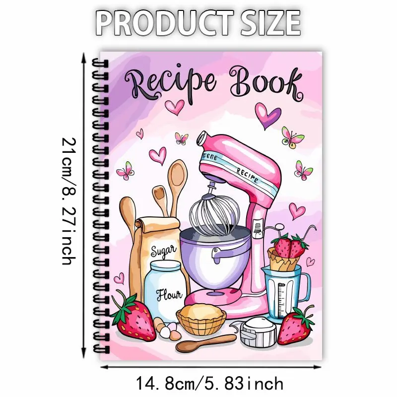 Recipe Logbook: Empty Cookbook Planner for Meal Prep and Baking Beginners