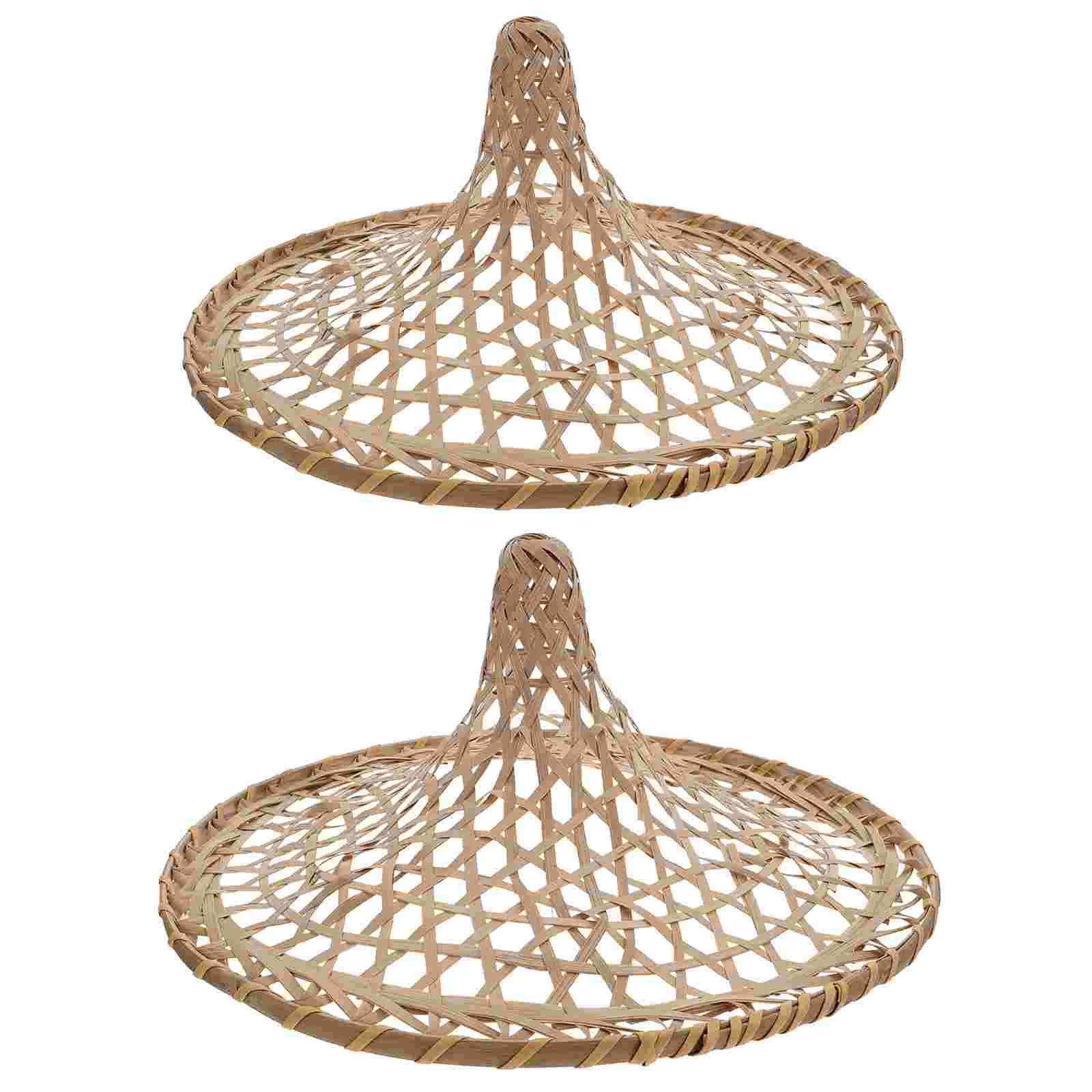 Cappello Coolie Asiatico In Bambù Conico, Cappello Da Giardiniere Cinese/giapponese, Unisex