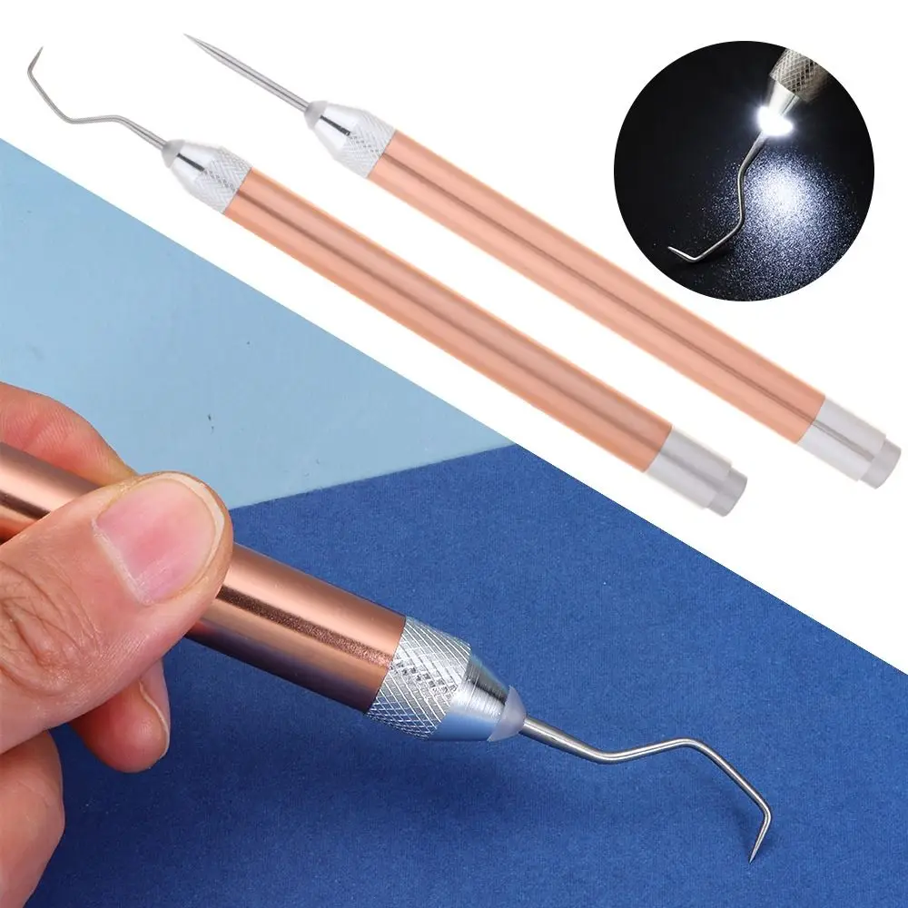 LED 조명이 있는 휴대용 비닐 제초 키트, 핸드 헬드 다리미 온 프로젝트 커터, 후크 포함 비닐 종이 제거기