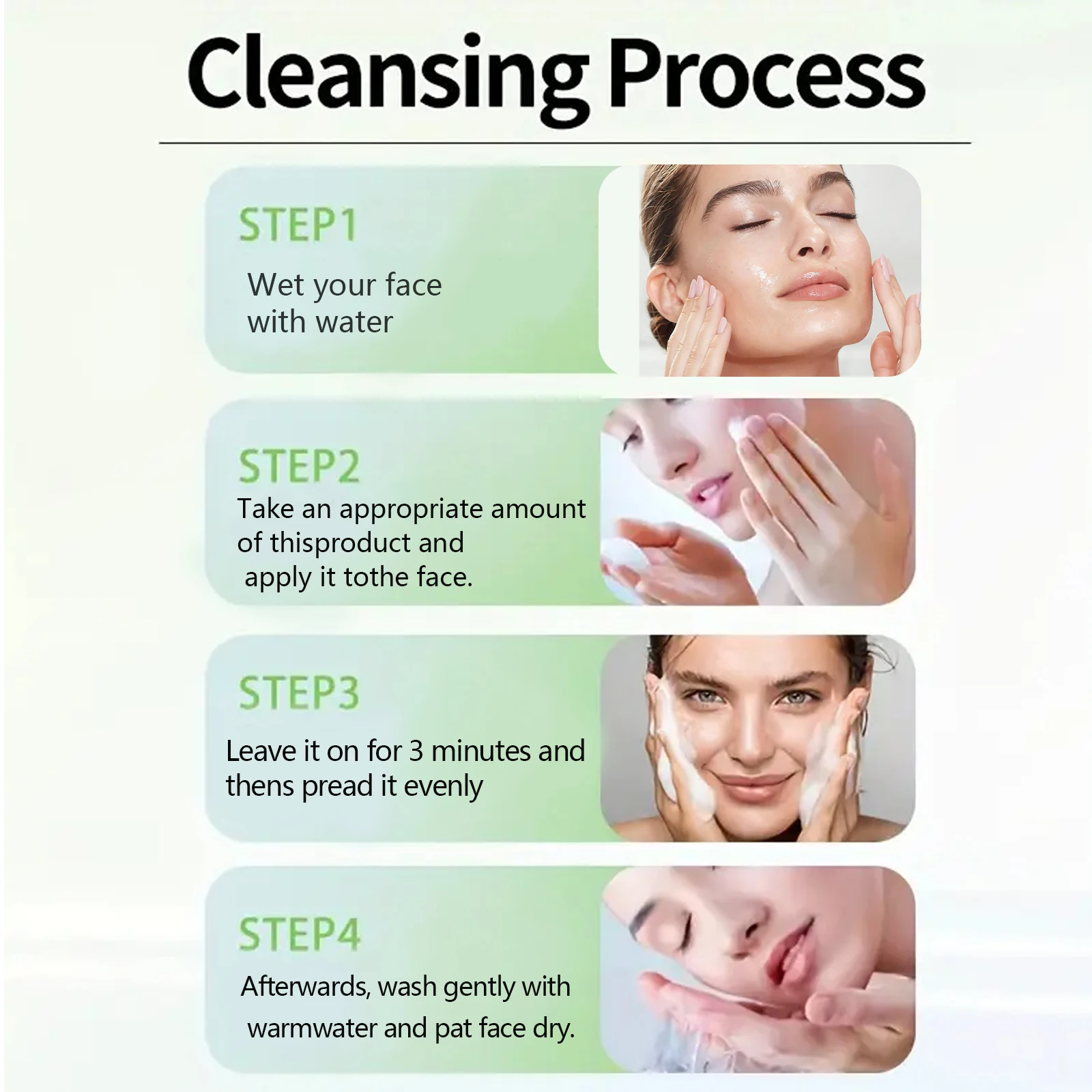 150g Salicylic Acid Facial Cleanser Acne Treatment Moisturizing Oil Control skincare Face Wash Foam Face Cleanser Skin Care 2