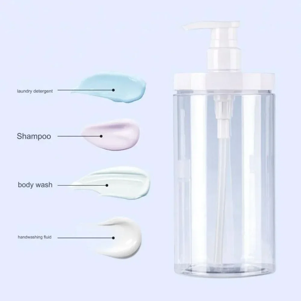 300/1200ML Plastic Pump Bottles Shampoo Conditioner Body Wash Dispenser Containers Refillable Lotion Bottles for Bathroom