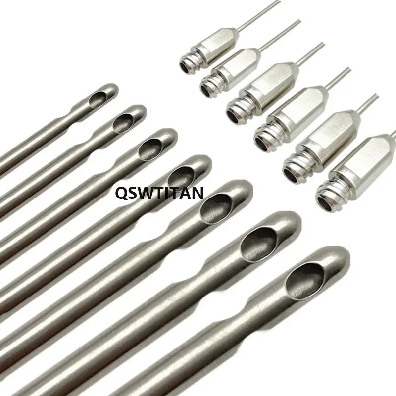 Three Hole Liposuction Cannula Fat Transfer Needle Aspirator Stainless Steel Fat Harvesting Cannula Transplantation Kit beauty plastic surgical tool liposuction cannula brush