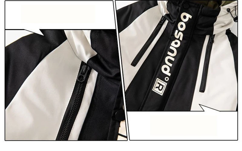 Plus Velvet Thicken Overcoat Boys Fleece Jackets new Kids Windproof Hooded Cotton Clothing Winter Warm Teens Trench Coat