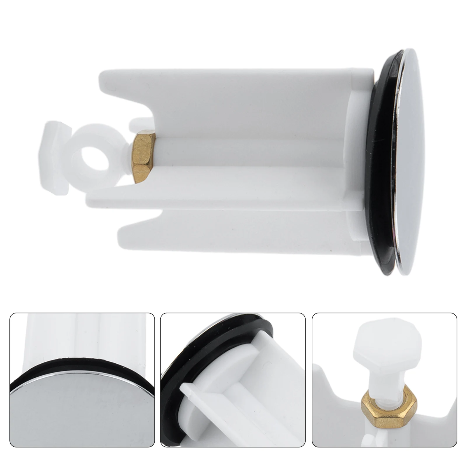 

Universal Sink Plug Bathroom 40mm Pop-Up Plug Replacement Drain Plug Stopper Manual Lift Drain Plug Kitchen Bathroom Accessories