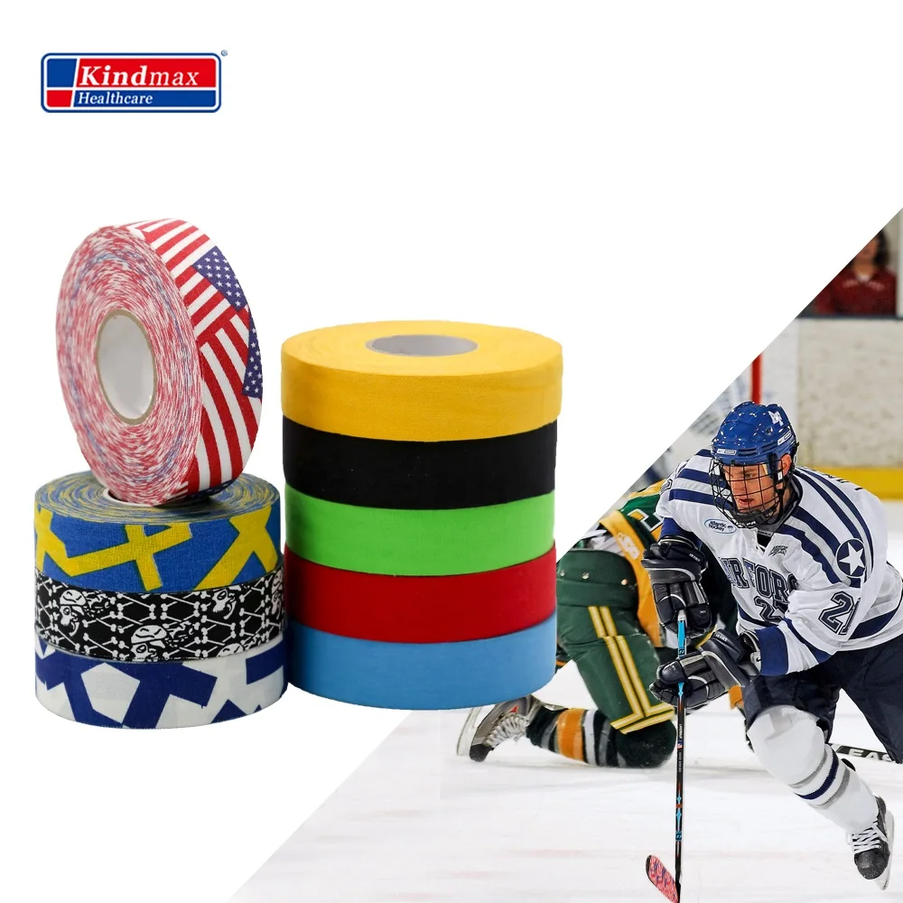 Kindmax Colored Athletic Ice Hockey Grip Tape Hockey Stick Tape Good Gear Shin Guard Role for Fitness hockey tape howies hockey stick tape premium colored royal blue 1 x 25yd 75