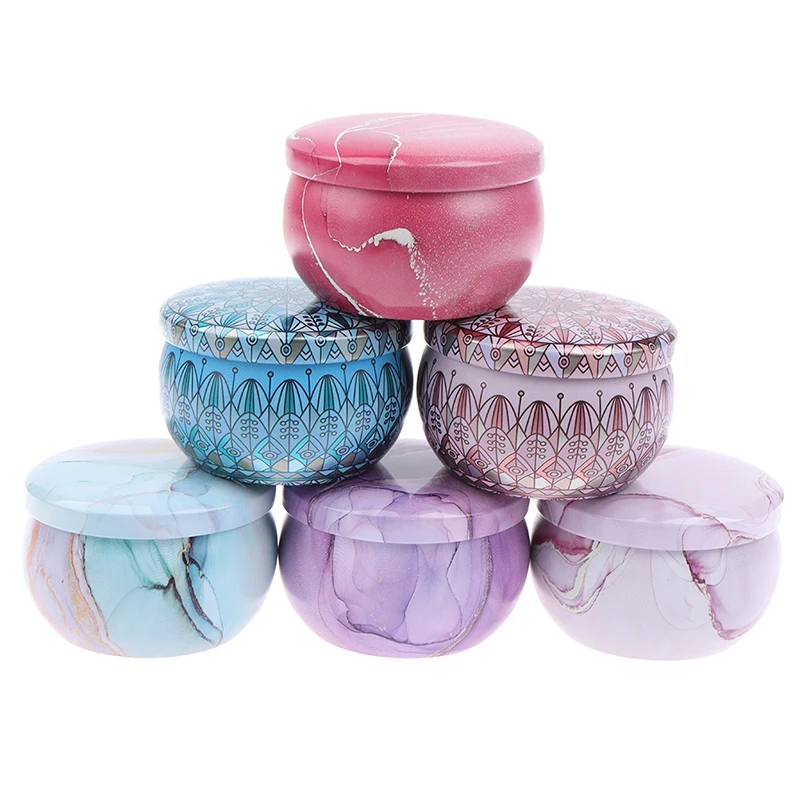 1PC Empty Candle Tin Jars DIY Candle Making Holder Storage Case For Dry Spices Sweets DIY Making Supplie