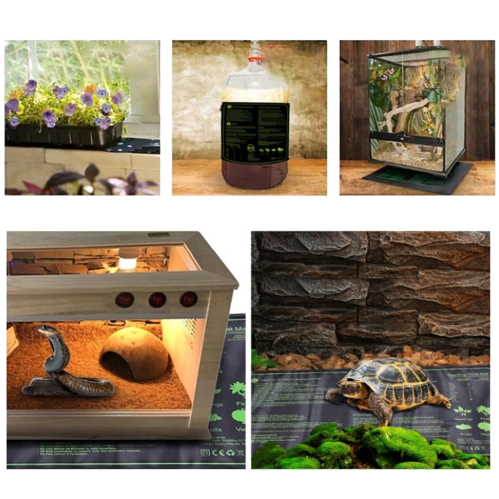 50x25cm Plant Seed Germination Propagation Clone Starter Pad Greenhouse Seedling Heating Mat 220V EU Plug Waterproof seedling heat mat