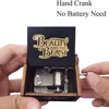 Wooden Music Box Beauty and Beast Hand Cranked Home Decoration Carved Musical Box Valentine's Day Birthday Gif 4