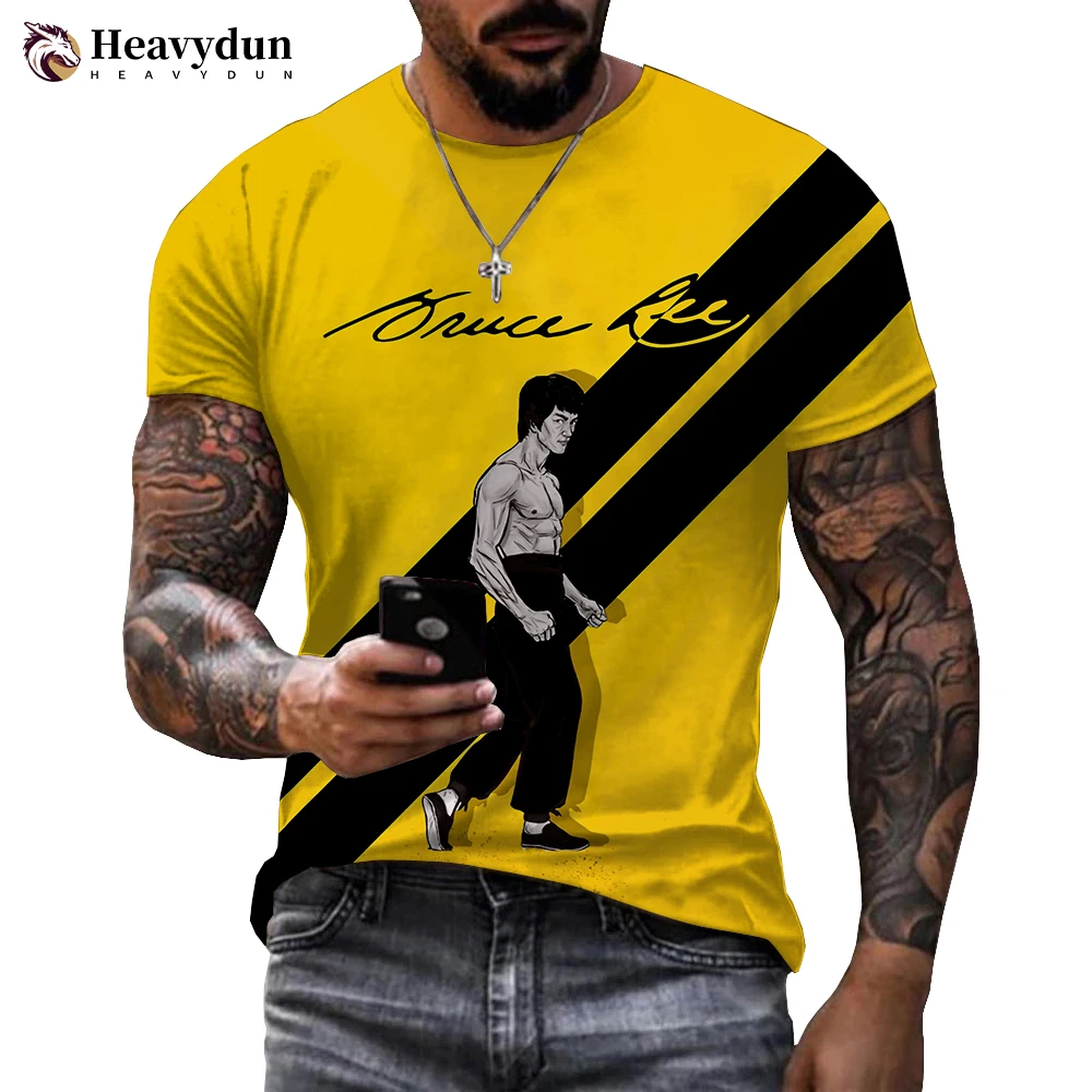 

Chinese Kung Fu Super Star Bruce Lee Printed 3D T-shirt Men Women Casual O-Neck Short Sleeve Fashion Cool Harajuku Style Tops