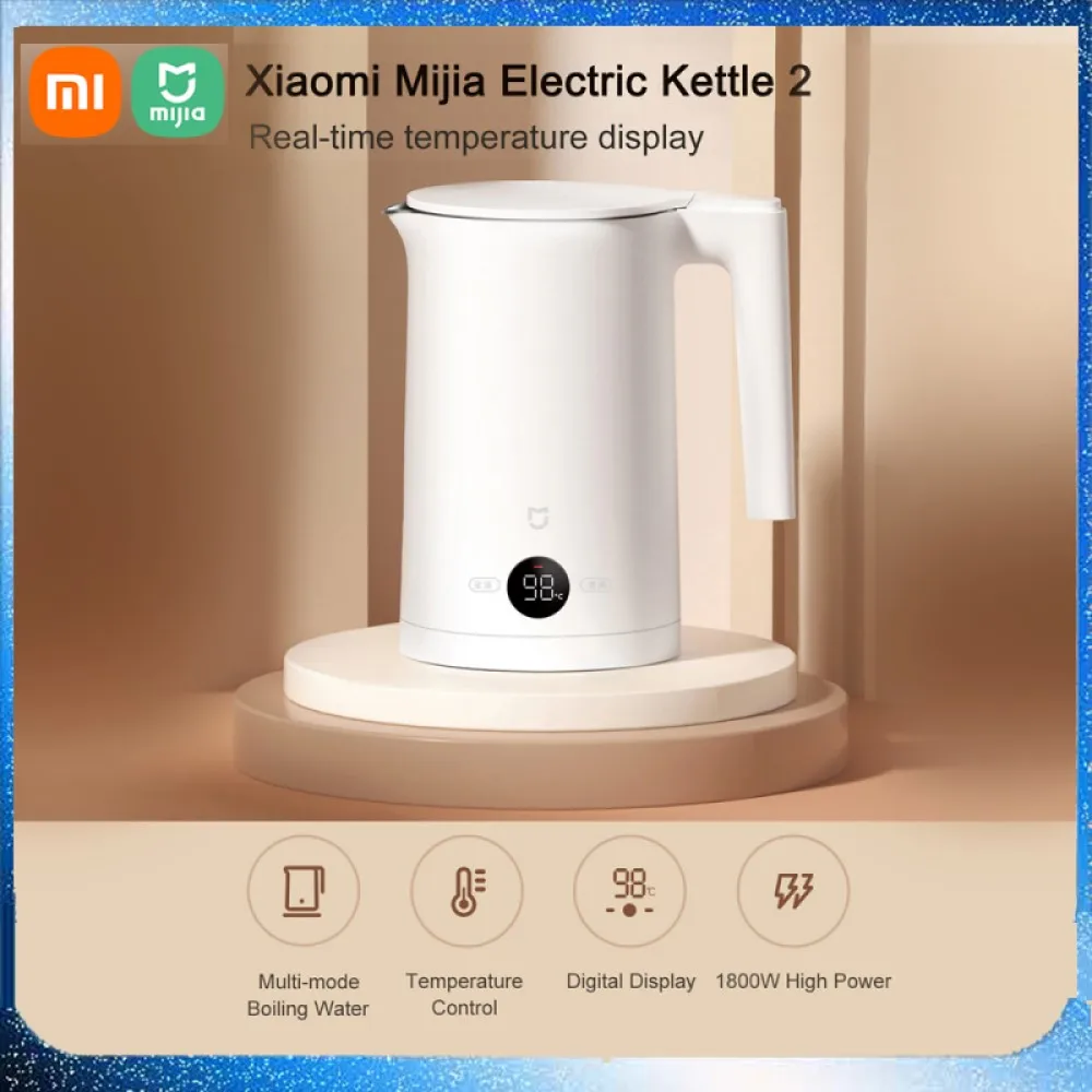 Xiaomi Mijia Constant Temperature Electric Kettles 2 1800w Led Temperature Display Temperature Regulation 12h Heat Preservation - Smart Remote Control - AliExpress - Xiaomi for Smart home