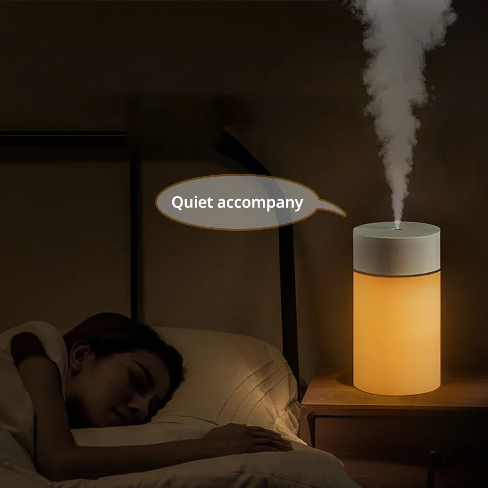 Air Humidifier 260ML Air Humidifier Ultrasonics Mini Aromatherapy Diffuser Portable Sprayer USB Essential Oil Atomizer LED Lamps for Home Car