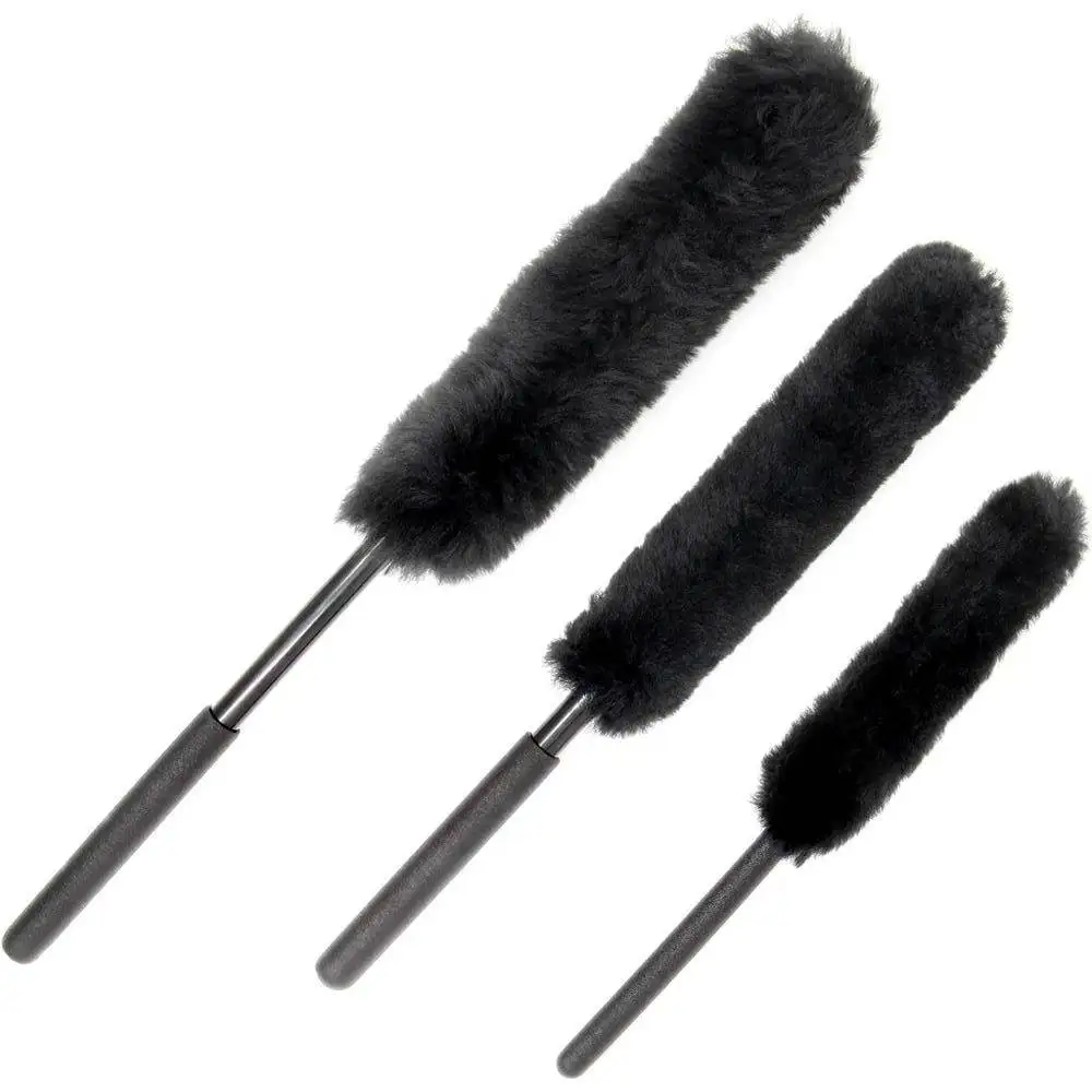 3pcs Auto Wheel Detailing Brush Bendable Wheel Woolies for Car Rim Tire Washing Hard-To-Reach Areas Car Cleaning Washer Tools 3